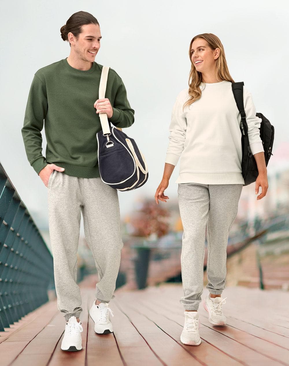 Matching couple sweat outfits hot sale