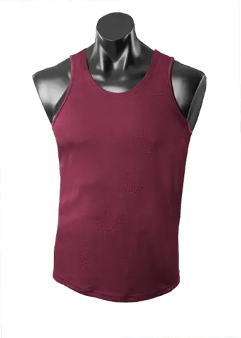 Aussie Pacific Casual Wear Maroon / S AUSSIE PACIFIC Botany men's singlet 1107