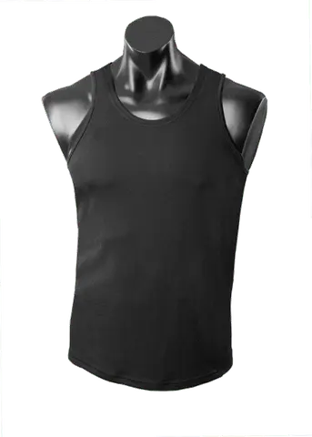 Aussie Pacific Casual Wear Black / S AUSSIE PACIFIC Botany men's singlet 1107