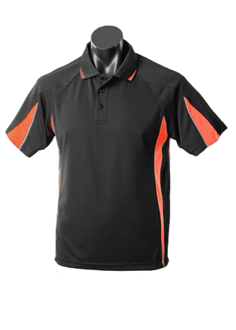 Aussie Pacific Casual Wear Black/Orange/Ashe / 6 AUSSIE PACIFIC eureka kids polo shirt - 3304