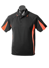 Aussie Pacific Casual Wear Black/Orange/Ashe / 6 AUSSIE PACIFIC eureka kids polo shirt - 3304