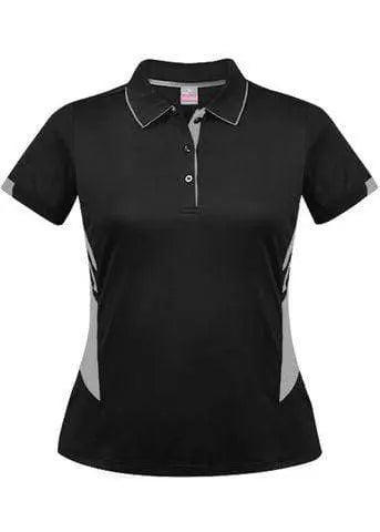 Aussie Pacific Casual Wear Black/Ashe / 6 AUSSIE PACIFIC ladies Tasman polo shirt - 2311