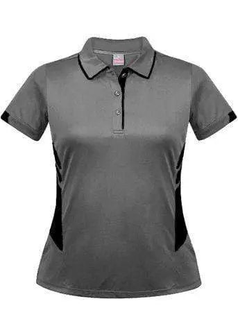 Aussie Pacific Casual Wear Ashe/Black / 6 AUSSIE PACIFIC ladies Tasman polo shirt - 2311