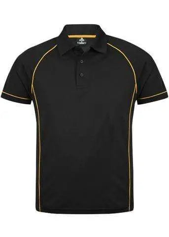 Aussie Pacific Casual Wear Black/Gold / S AUSSIE PACIFIC men's endeavour polo shirt 1310