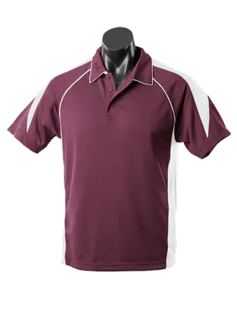Aussie Pacific Casual Wear Burgundy/White / 6 AUSSIE PACIFIC premier kids polos - 3301