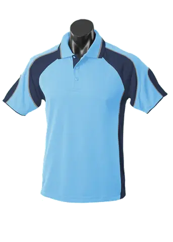 Aussie Pacific Casual Wear Sky/Navy/Ashe / S AUSSIE PACIFICThe Murray men's polo shirt 1300