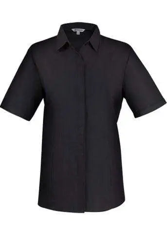Aussie Pacific Corporate Wear Shadow Grey / 4 AUSSIE PACIFIC LADIES GRANGE SHORT SLEEVE 2902S