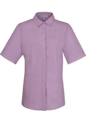 Aussie Pacific Corporate Wear Mauve / 4 AUSSIE PACIFIC LADIES GRANGE SHORT SLEEVE 2902S
