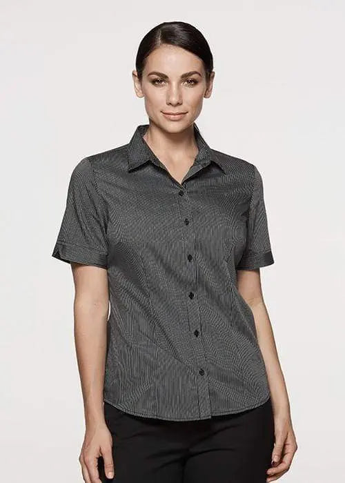Aussie Pacific Corporate Wear AUSSIE PACIFIC LADIES HENLEY SHORT SLEEVE 2900S