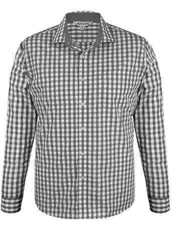 Aussie Pacific Corporate Wear Charcoal / XXS AUSSIE PACIFIC MENS DEVONPORT LONG SLEEVE 1908L