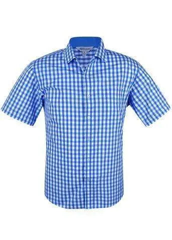 Aussie Pacific Corporate Wear Mid Blue / XXS AUSSIE PACIFIC MENS DEVONPORT SHORT SLEEVE 1908S