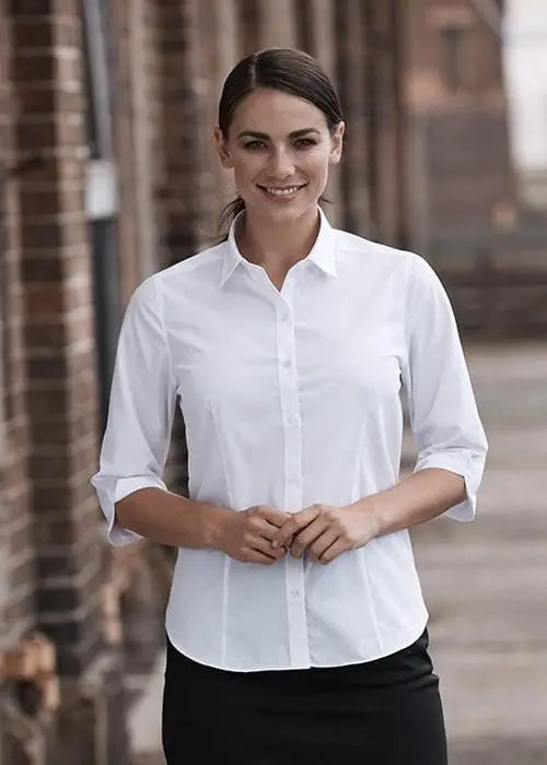 Aussie Pacific Corporate Wear AUSSIE PACIFICLADIES kingswood 3/4 sleeve 2910t