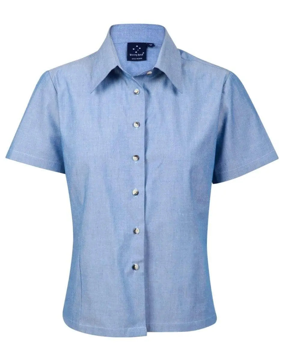 Benchmark Corporate Wear 8 BENCHMARK Ladies Chambray Short Sleeve BS05