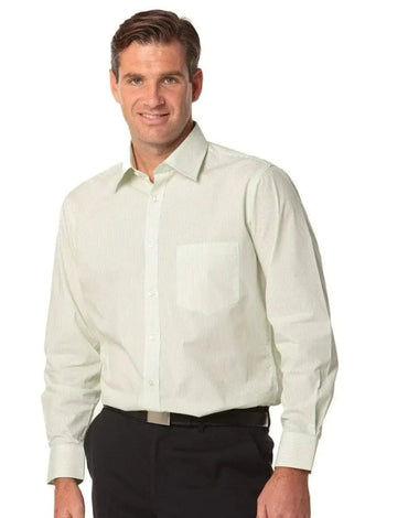 BENCHMARK Men's Balance Stripe Long Sleeve Shirt M7232
