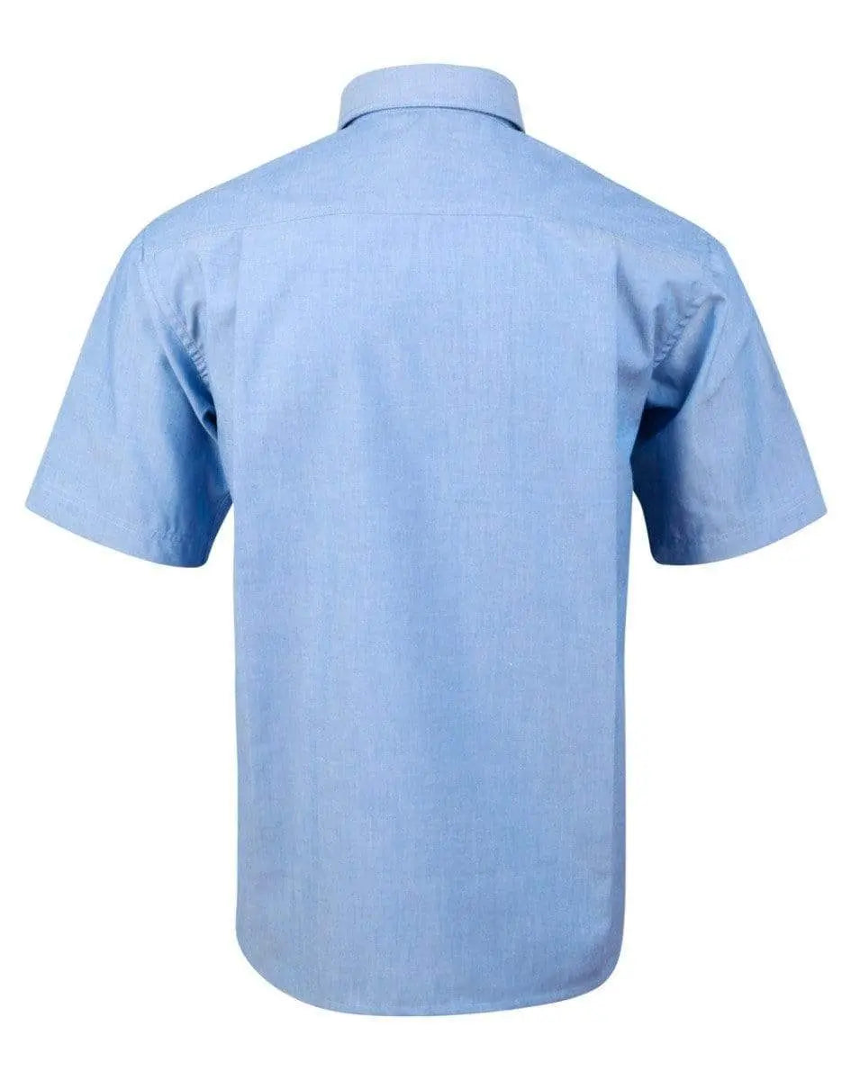 Benchmark Corporate Wear BENCHMARK Men's Chambray Short Sleeve BS03S