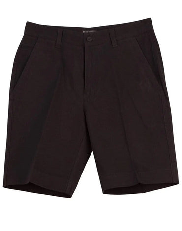 Benchmark Corporate Wear Black / 77 BENCHMARK Men's Chino shorts M9361