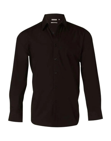 Benchmark Corporate Wear Black / 38 BENCHMARK Men's Nano ™ Tech Long Sleeve Shirt M7002