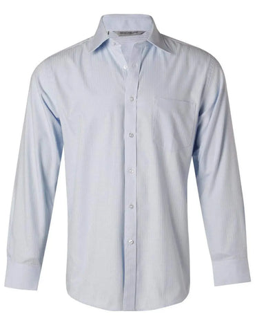 Benchmark Corporate Wear Blue / 38 BENCHMARK Men's Pinpoint Oxford Long Sleeve Shirt M7005L