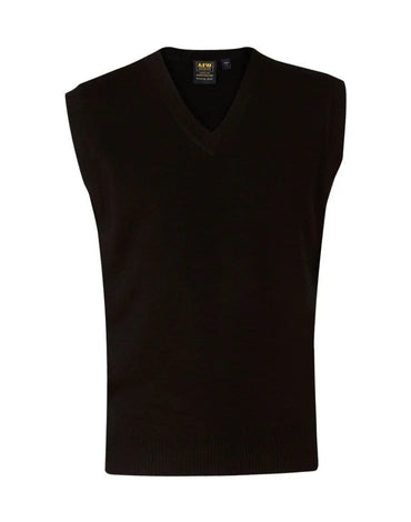 Benchmark Corporate Wear Black / S BENCHMARK Men's V-Neck Knit vest WJ02