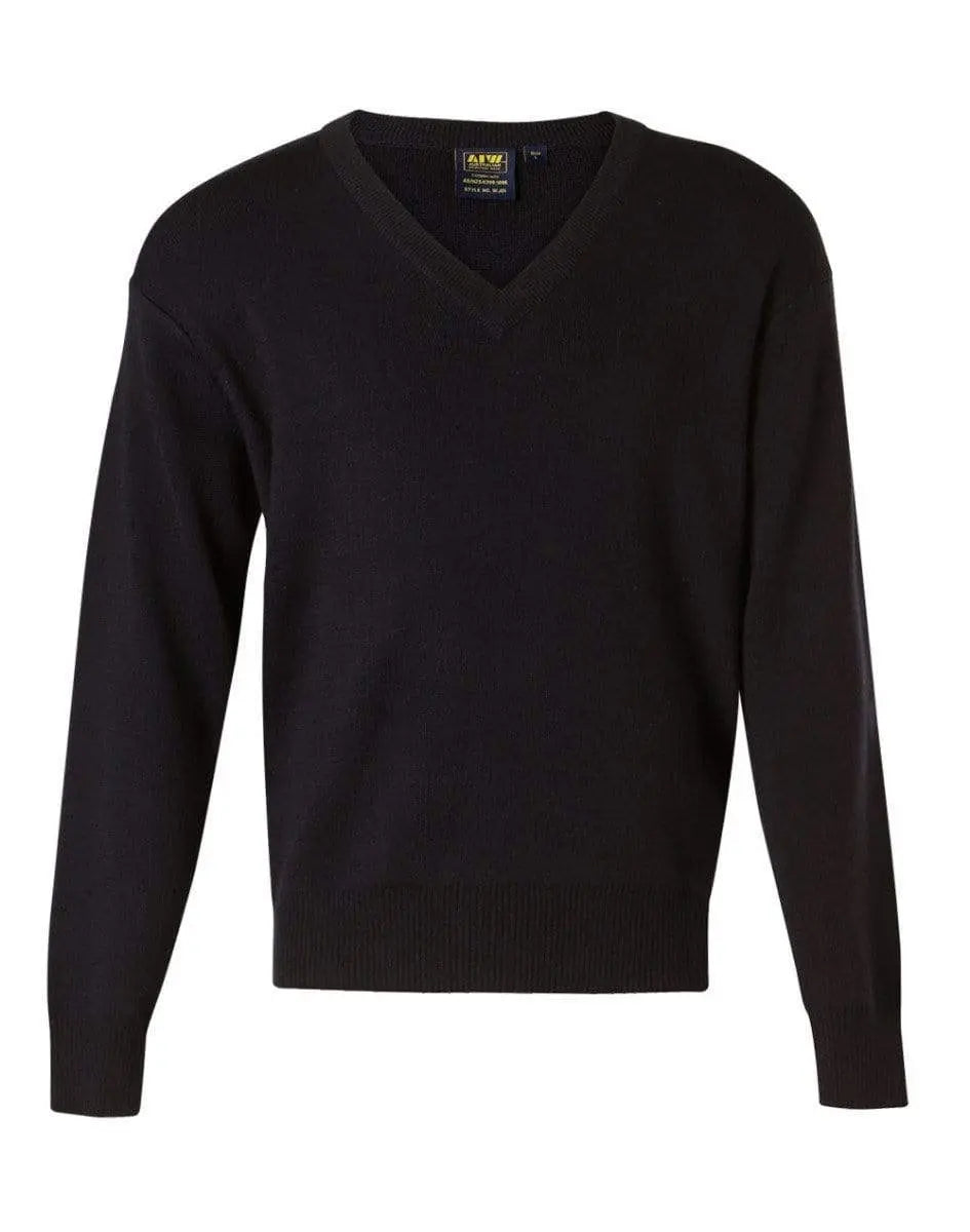 Benchmark Corporate Wear Navy / S BENCHMARK V Neck Wool/Acrylic Knit Jumper WJ01