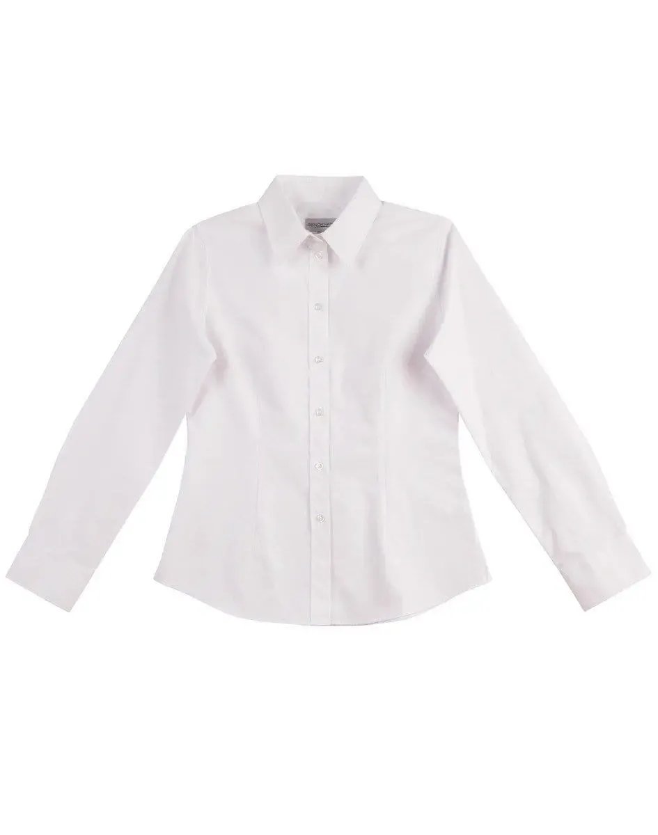 BENCHMARK Women's CVC Oxford Long Sleeve Shirt M8040