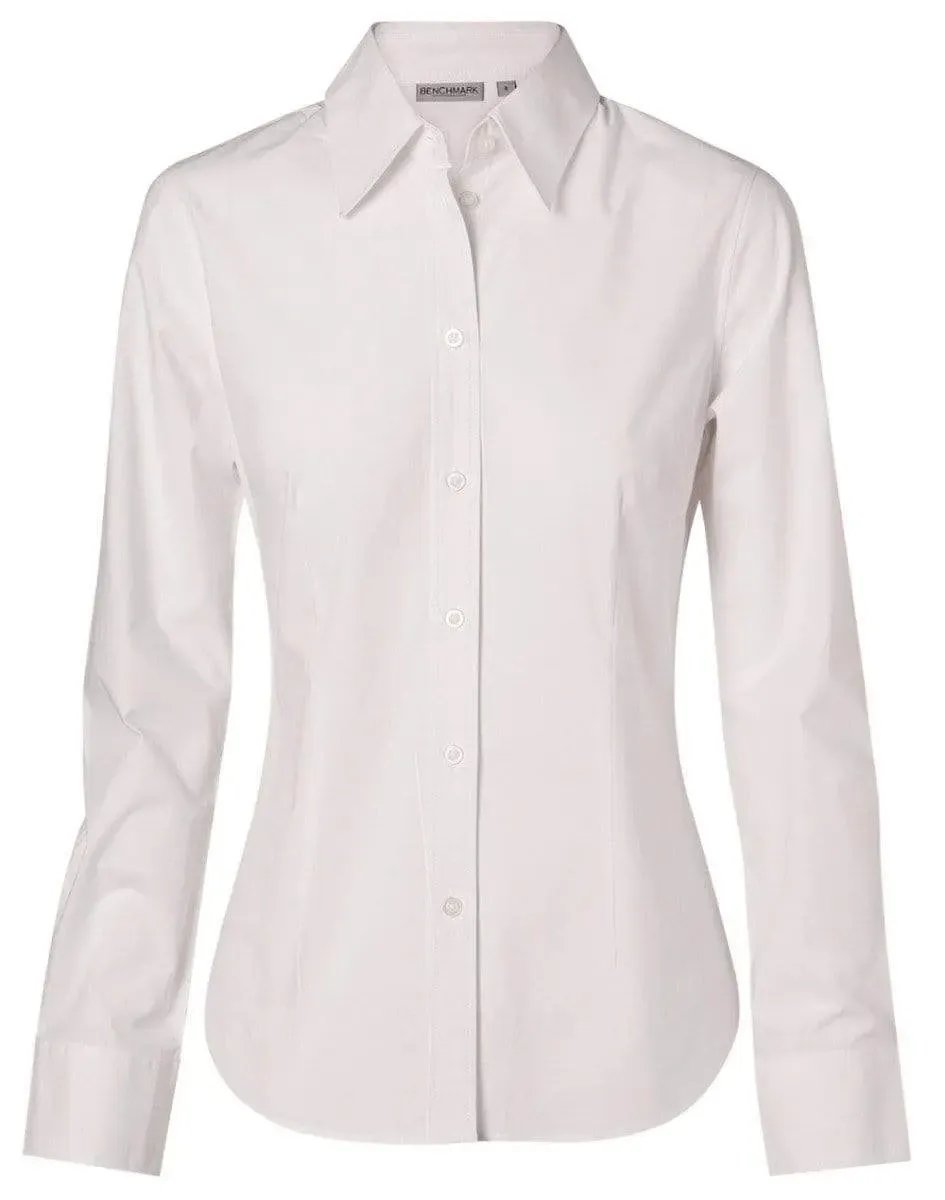 BENCHMARK Women's Fine Twill Long Sleeve Shirt M8030L