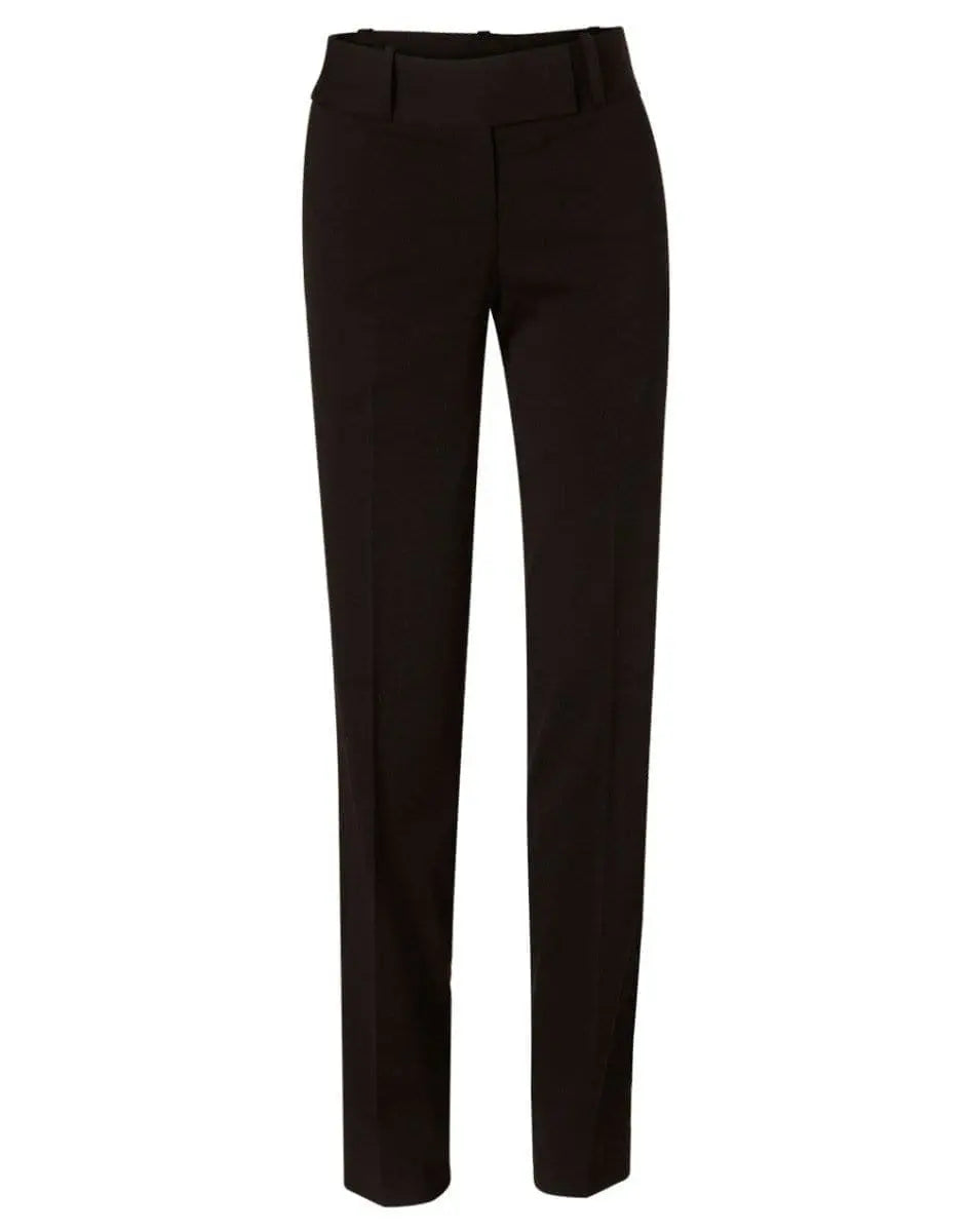 Benchmark Corporate Wear Black / 6 BENCHMARK Women's Poly/Viscose Stretch Low Rise Pants M9420
