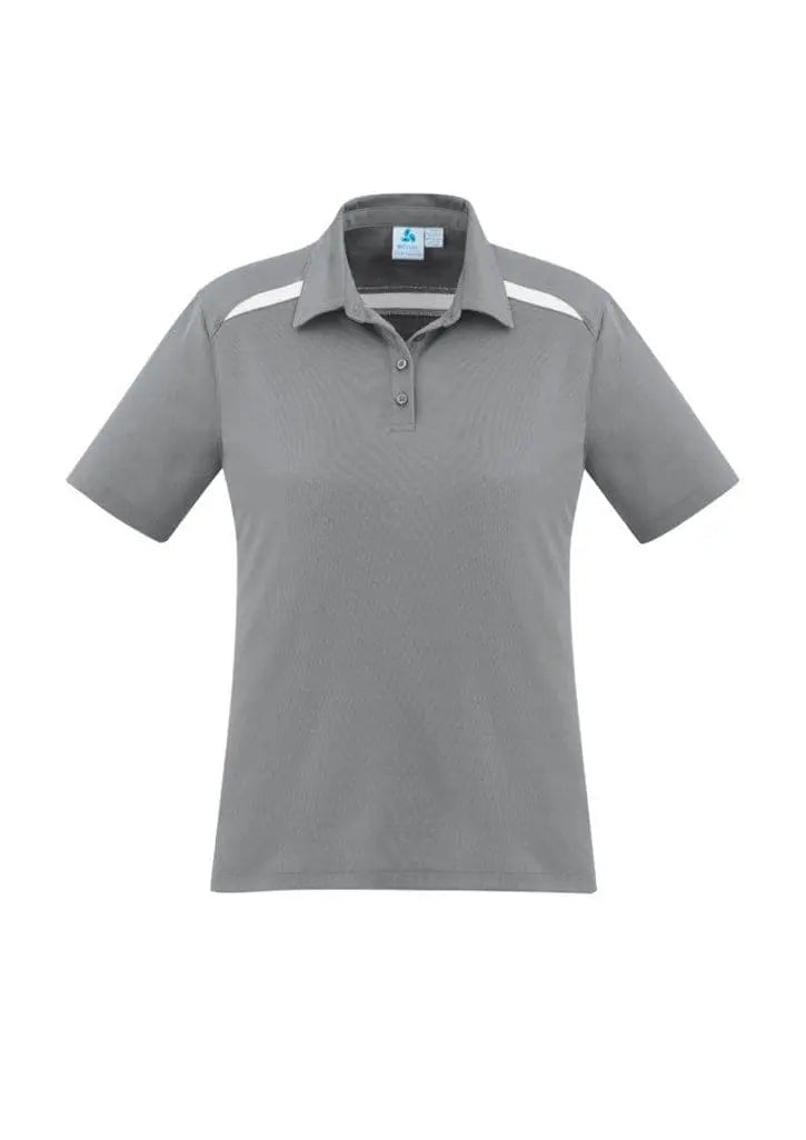 Biz Collection Sonar Ladies Polo P901LS Casual Wear Biz Collection 6 Silver/White