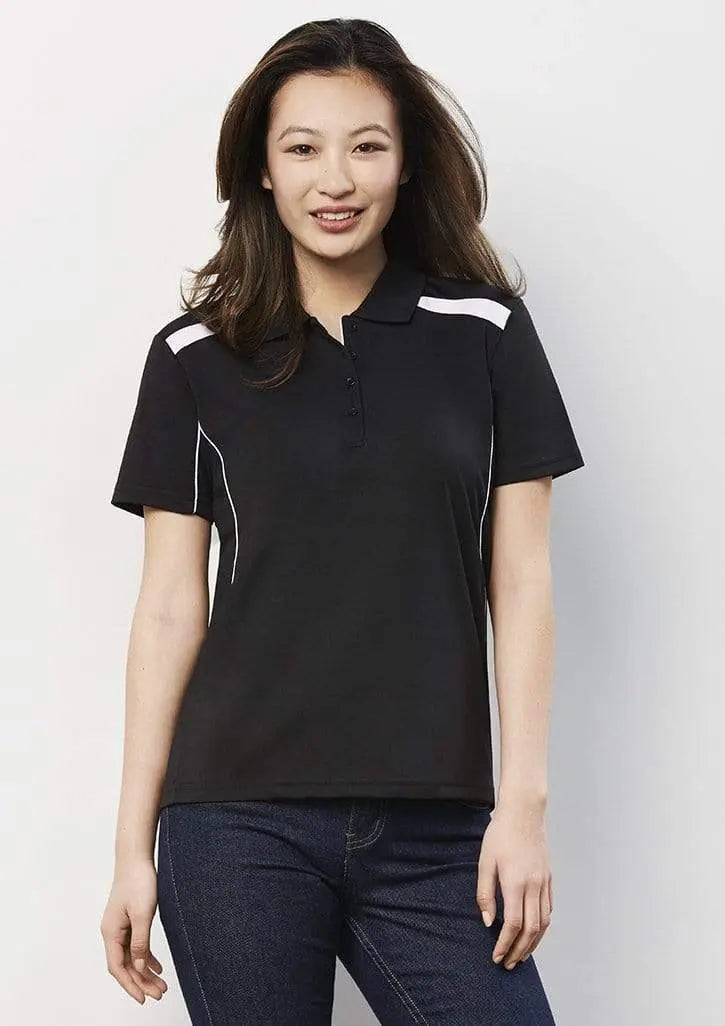 Biz Collection Casual Wear 8 / Black/Red Biz Collection United Ladies Polo P244LS