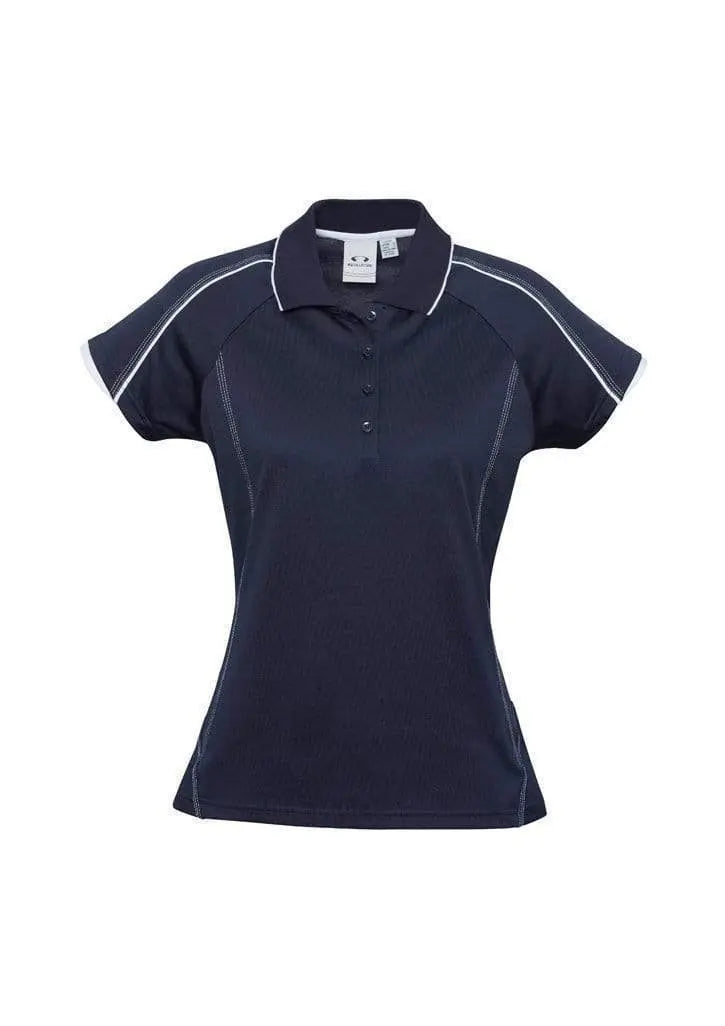 Biz Collection Casual Wear Navy/White / 6 Biz Collection Women’s Blade Polo P303LS
