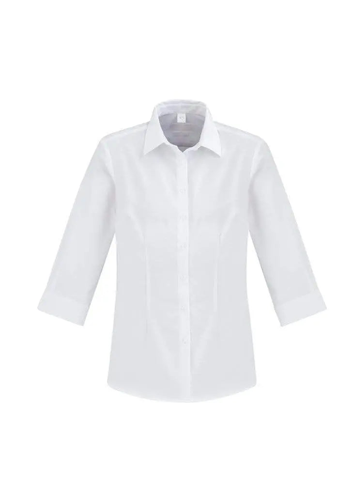 Biz Collection Corporate Wear White / 6 Biz Collection Regent Ladies ¾/S S912LT