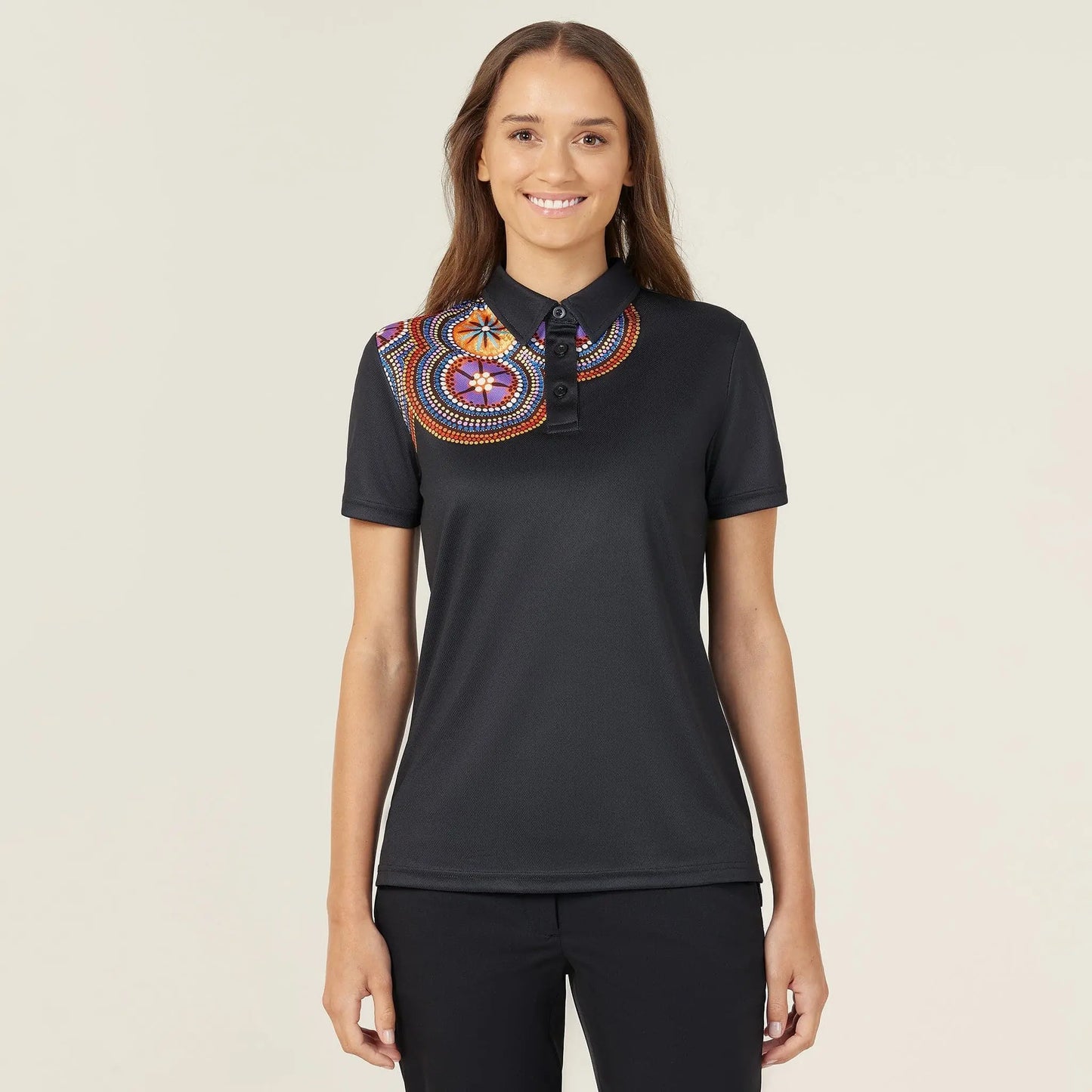 NNT Bush Tucker Women's Indigenous Corporate Polo Shirt CATUSW - Simply Scrubs Australia
