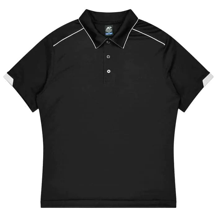 Aussie Pacific Currumbin Men's Polo Shirt 1320 Aussie Pacific BLACK/WHITE S