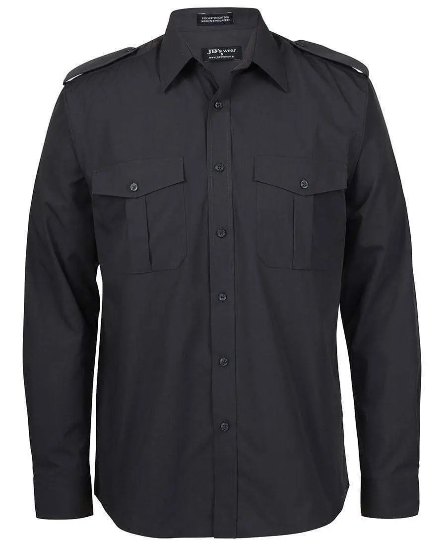 JB'S Long Sleeve & Short Sleeve Epaulette Shirt 6E - Simply Scrubs Australia