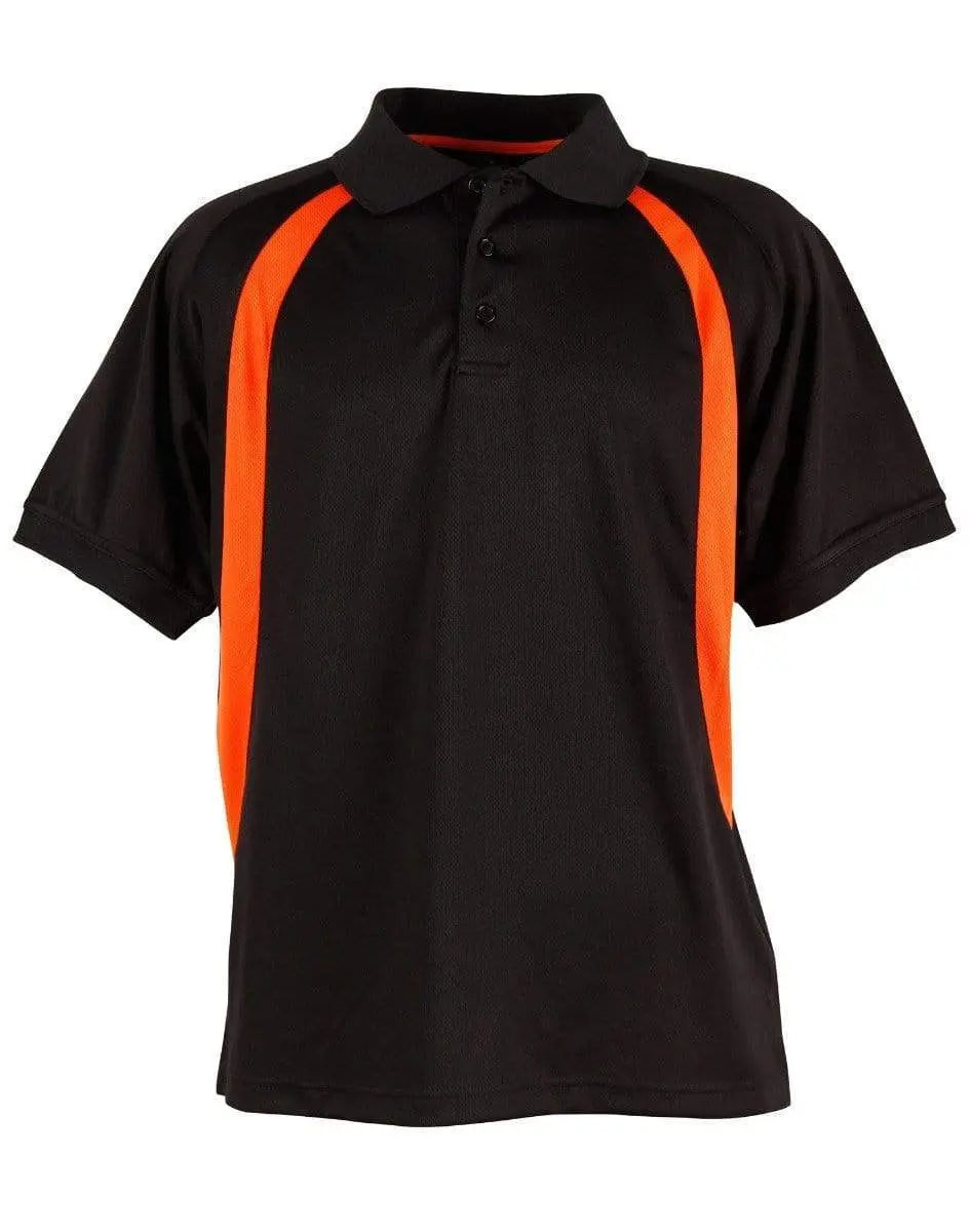 Winning Spirit Casual Wear Black/Orange / S Winning Spirit Olympian Polo Men's Ps51