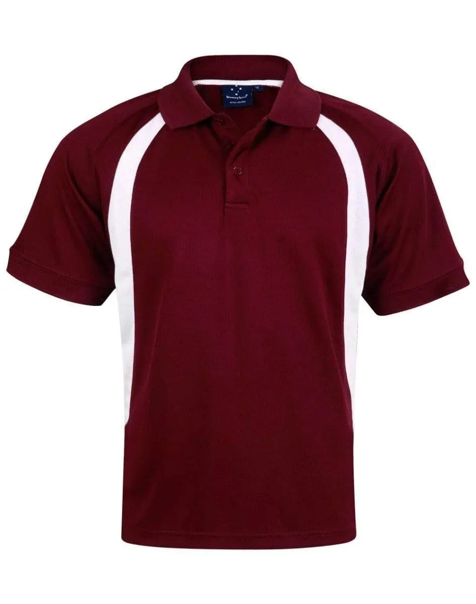 Winning Spirit Casual Wear Maroon/White / S Winning Spirit Olympian Polo Men's Ps51
