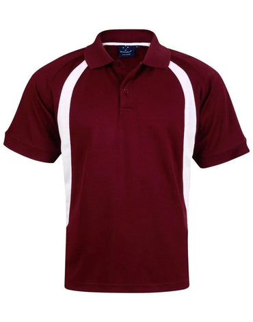 Winning Spirit Casual Wear Maroon/White / S Winning Spirit Olympian Polo Men's  Ps51