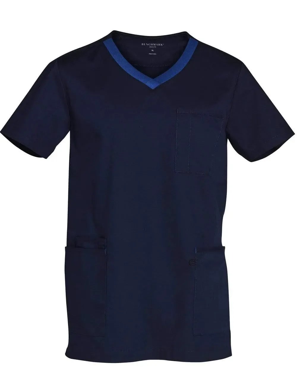 Winning Spirit Mens V-neck Trim Scrub Top M7650