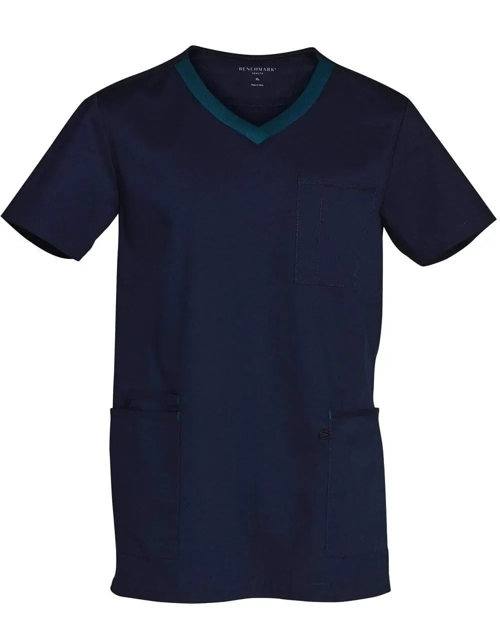 Winning Spirit Mens V-neck Trim Scrub Top M7650