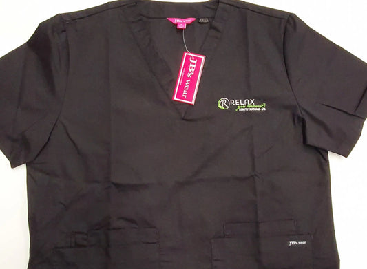 Custom-Embroidery-on-Jb-s-Unisex-Scrubs-Tops Simply Scrubs Australia