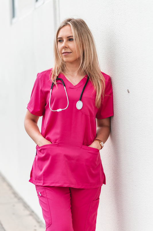 Are Pink Scrubs the New Nursing Scrubs Uniforms Trend!!