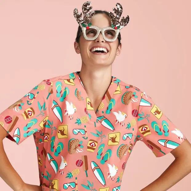 Bring-a-Bit-of-Festive-Joy-with-Nursing-Christmas-Scrubs Simply Scrubs Australia