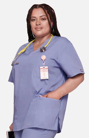 Cherokee Original Unisex V-Neck 3 Pocket Scrub Top 4876