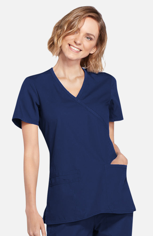 Cherokee Original Women's Mock Wrap Scrub Top WW650