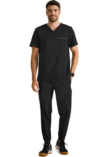 Healing Hands Purple Label Spencer Men's Scrub Top 2381