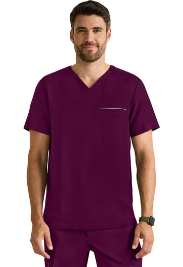 Healing Hands Purple Label Spencer Men's Scrub Top 2381