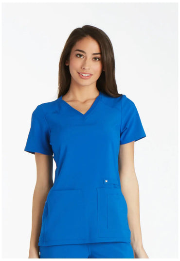 Cherokee IFlex Women's Knit Panel Scrub Top CK605  Simply Scrubs Australia