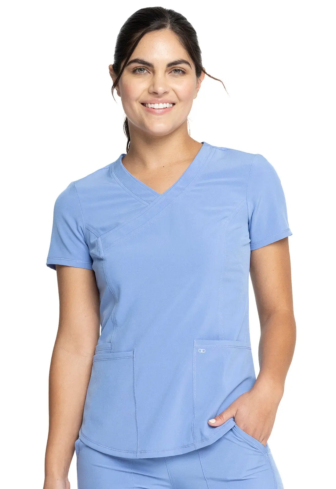 Cherokee Allura Women's Mock Wrap Scrub Top CKA688  Simply Scrubs Australia
