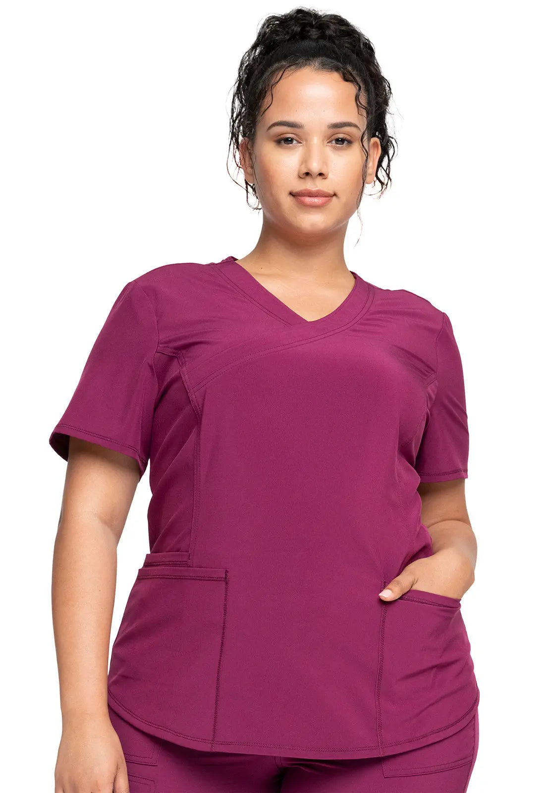 Cherokee Allura Women's Mock Wrap Scrub Top CKA688  Simply Scrubs Australia