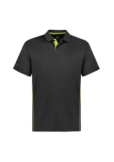 Balance Kids Polo Shirt P200KS in Grey/Fluoro Lime